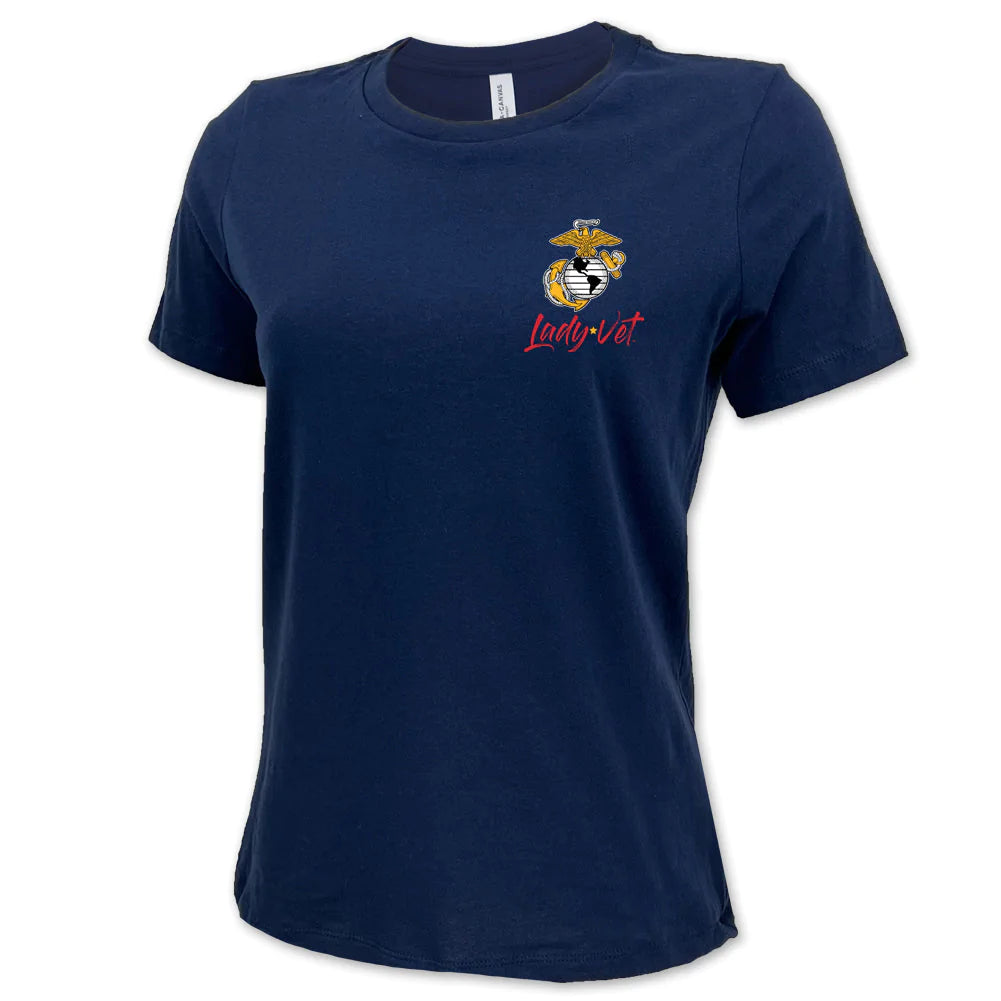 Marines Lady Vet Left Chest Logo T-Shirt