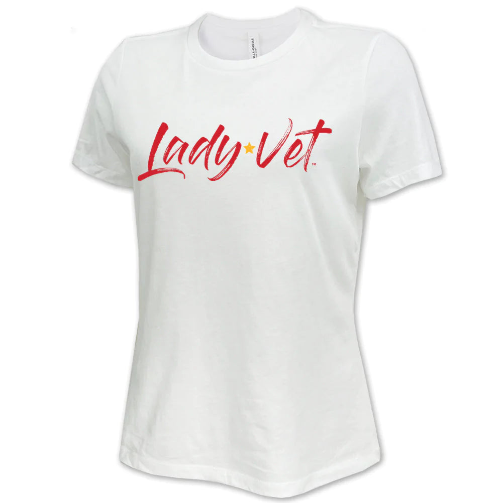 Marines Lady Vet Full Chest Logo Ladies T-Shirt