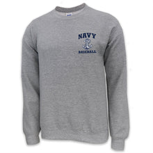 Load image into Gallery viewer, Navy Anchor Baseball Crewneck