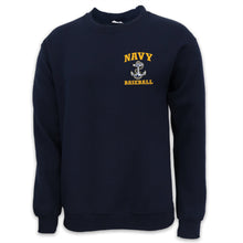 Load image into Gallery viewer, Navy Anchor Baseball Crewneck