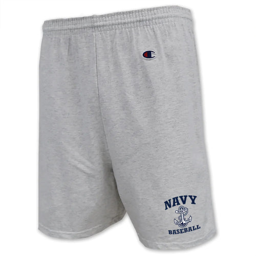 Navy Anchor Baseball Cotton Short