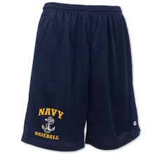Load image into Gallery viewer, Navy Anchor Baseball Mesh Short