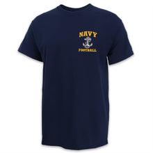 Load image into Gallery viewer, Navy Anchor Football T-Shirt