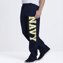 Load image into Gallery viewer, Navy Bold Block Sweatpant