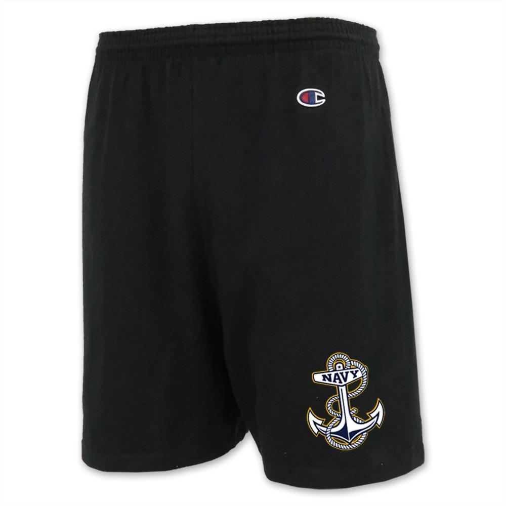 Pick Your Design Navy Cotton Shorts (Black)