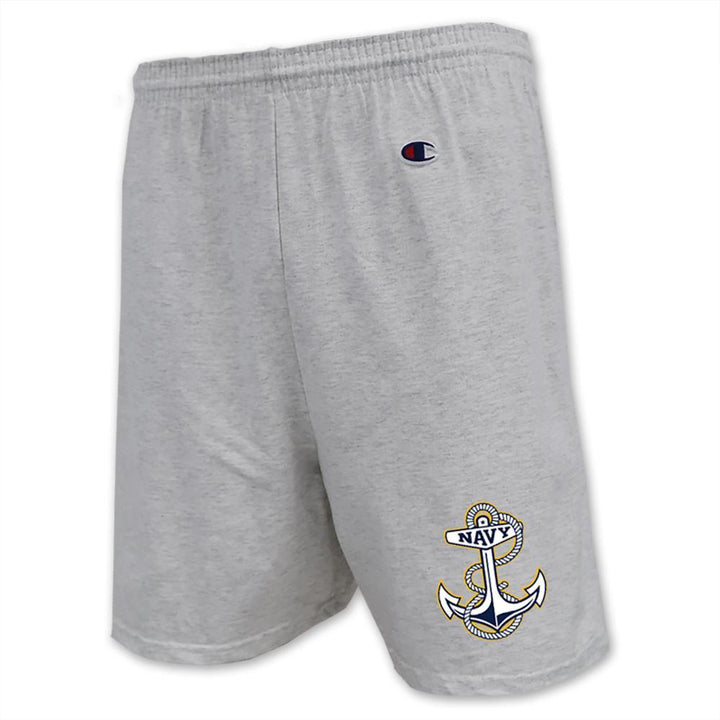 Navy Champion Anchor Logo Cotton Short