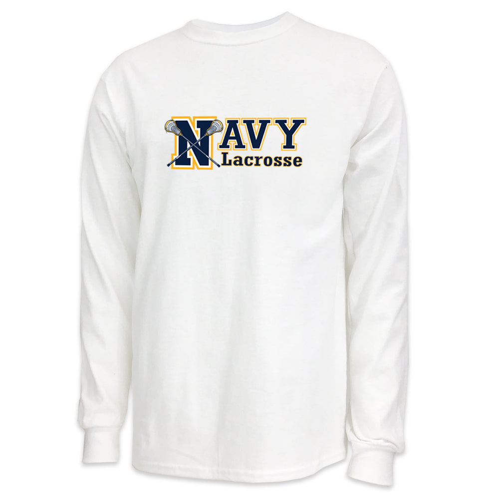 Navy Lacrosse Sport Long Sleeve T
