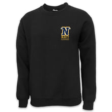 Load image into Gallery viewer, Navy Lacrosse Logo Crewneck