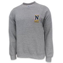 Load image into Gallery viewer, Navy Lacrosse Logo Crewneck