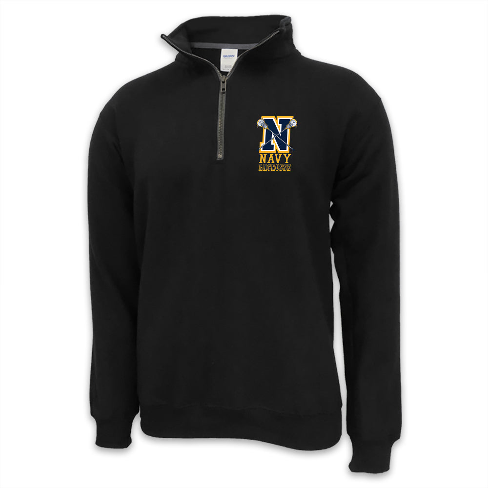 Navy Lacrosse Logo 1/4 Zip