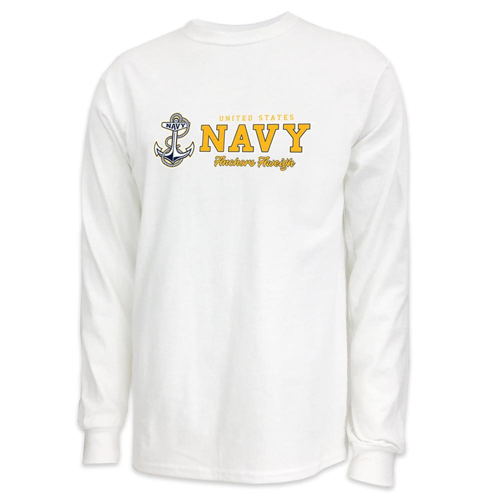 USN Anchors Aweigh Long Sleeve T