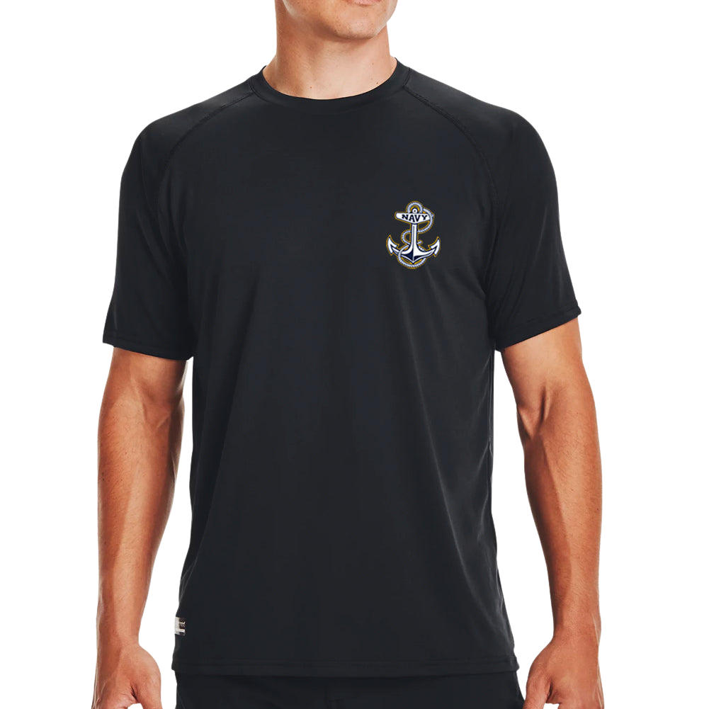 Navy Under Armour Mens Tactical Tech T-Shirt