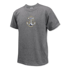 Load image into Gallery viewer, Navy Youth Anchor Logo T