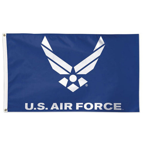 Air Force Wings Double Sided Embroidered Flag (Royal)(3'X5')