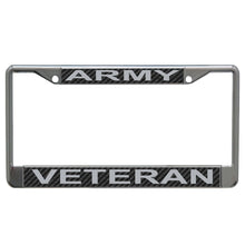 Load image into Gallery viewer, Army Veteran License Plate Frame