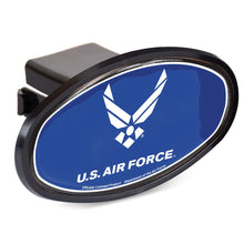 Load image into Gallery viewer, U.S. Air Force Oval 2&quot; Hitch Cover (Black/Royal)