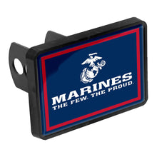 Load image into Gallery viewer, Marines The Few The Proud Universal Hitch Cover (Black)