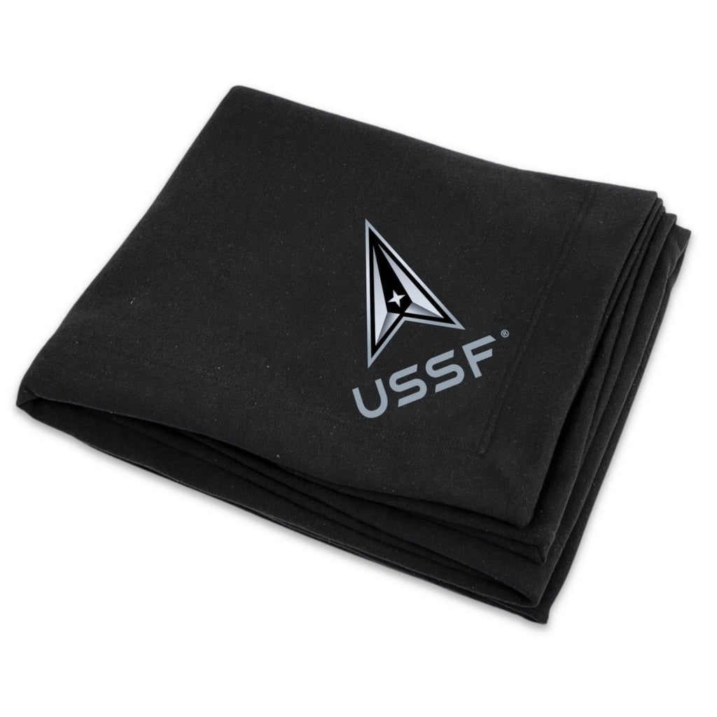 Space Force Dryblend Fleece Stadium Blanket (Black)