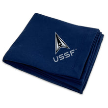 Load image into Gallery viewer, Space Force Dryblend Fleece Stadium Blanket (Navy)