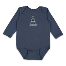 Load image into Gallery viewer, Space Force Delta Infant Long Sleeve Bodysuit