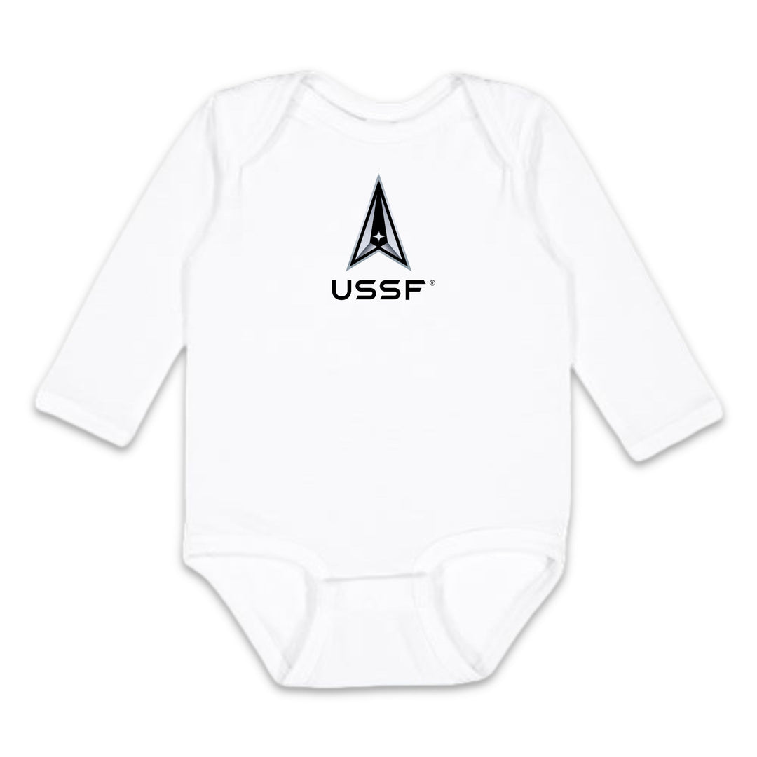Space Force Delta Infant Long Sleeve Bodysuit