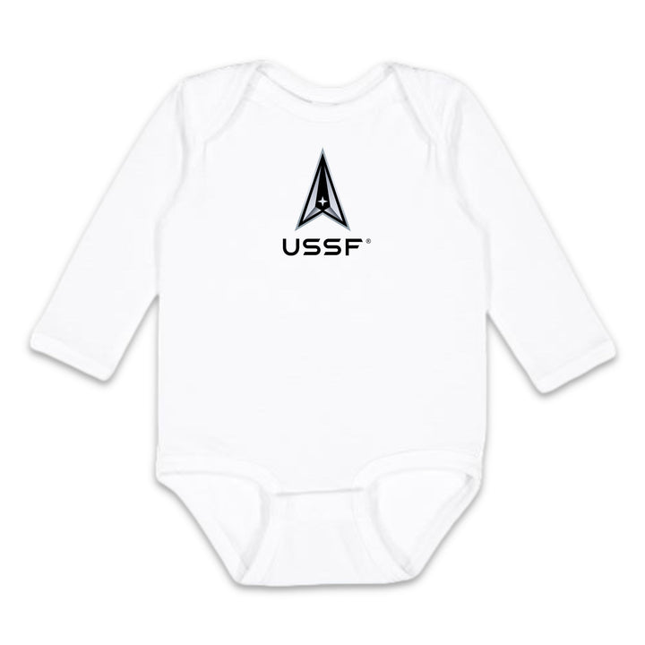 Space Force Delta Infant Long Sleeve Bodysuit