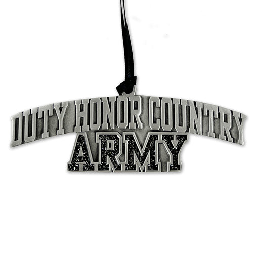 Army Duty Honor Country Pewter Ornament