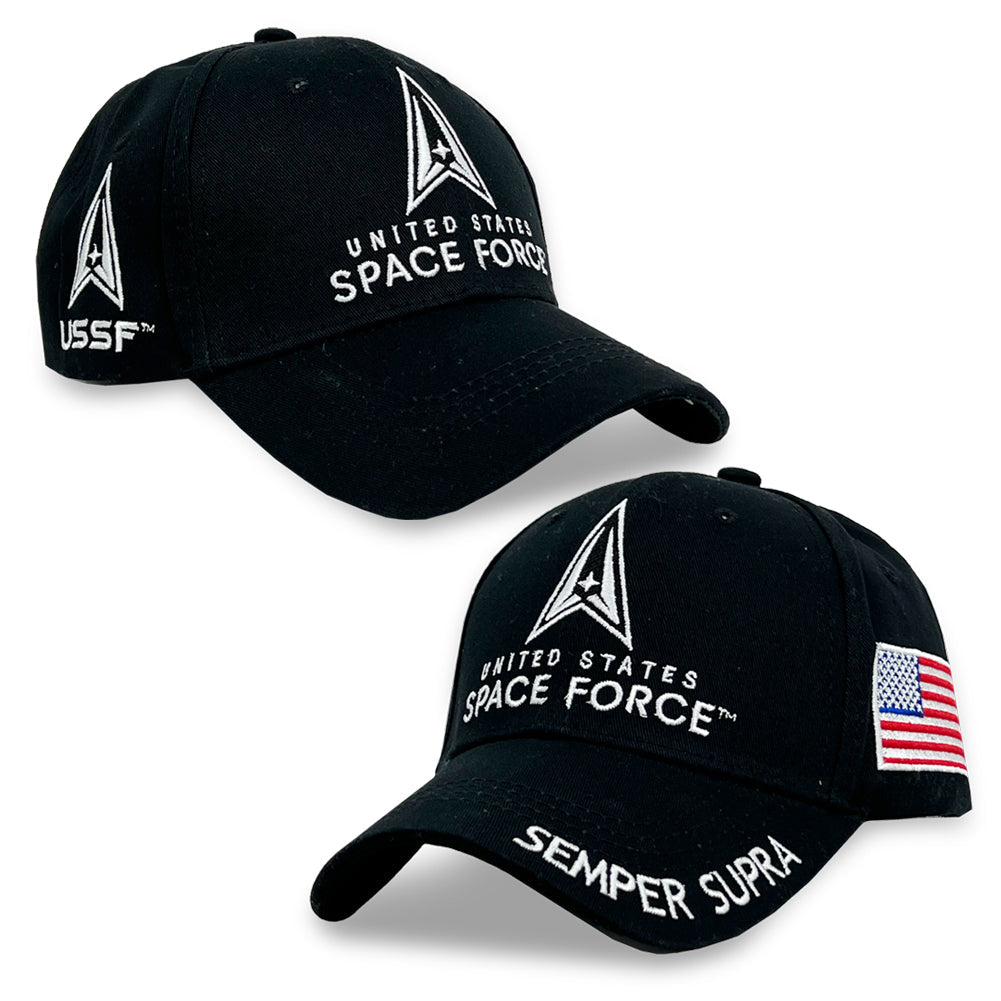 United States Space Force Logo Hat (Black)