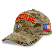 Load image into Gallery viewer, Marines EGA Veteran Digital Camo Hat