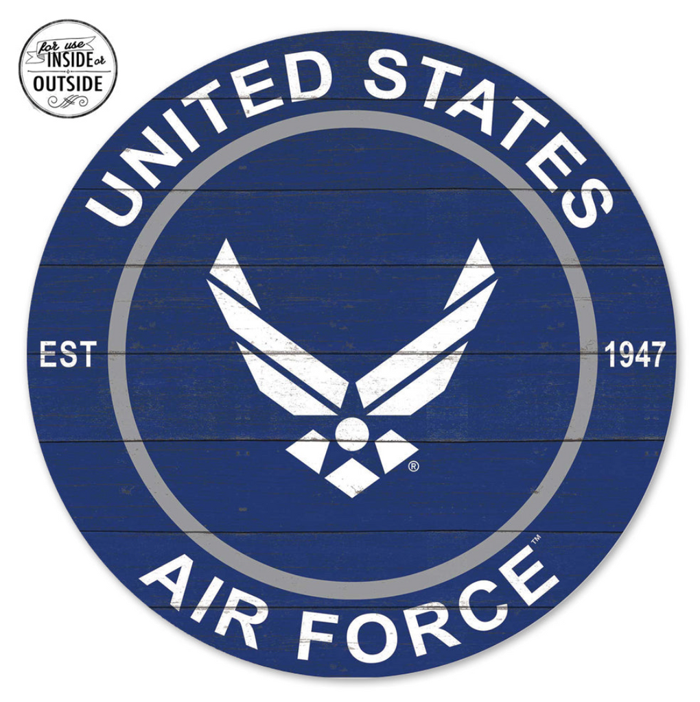 United States Air Force Indoor Colored Circle Sign (20x20)