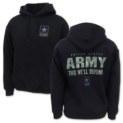 United States Army This We'll Defend Camo Hood (Black)