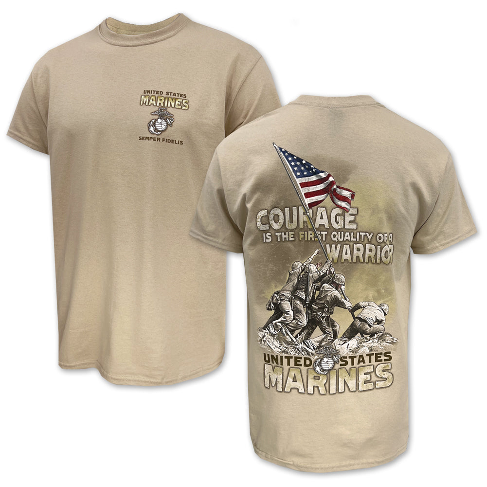 Marines Courage Warrior T-Shirt (Sand)