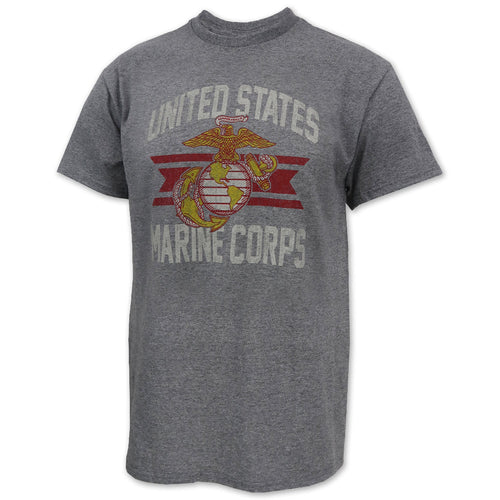 Marines Vintage Basic T-Shirt (Grey)