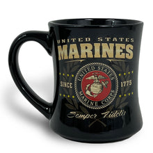 Load image into Gallery viewer, United States Marines Semper Fidelis Mug (Black)