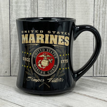 Load image into Gallery viewer, United States Marines Semper Fidelis Mug (Black)