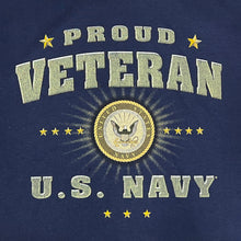 Load image into Gallery viewer, U.S. Navy Proud Veteran Burst T-Shirt (Navy)