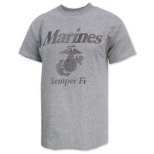 Load image into Gallery viewer, Marines Reflective PT Gear T-Shirt (Grey)