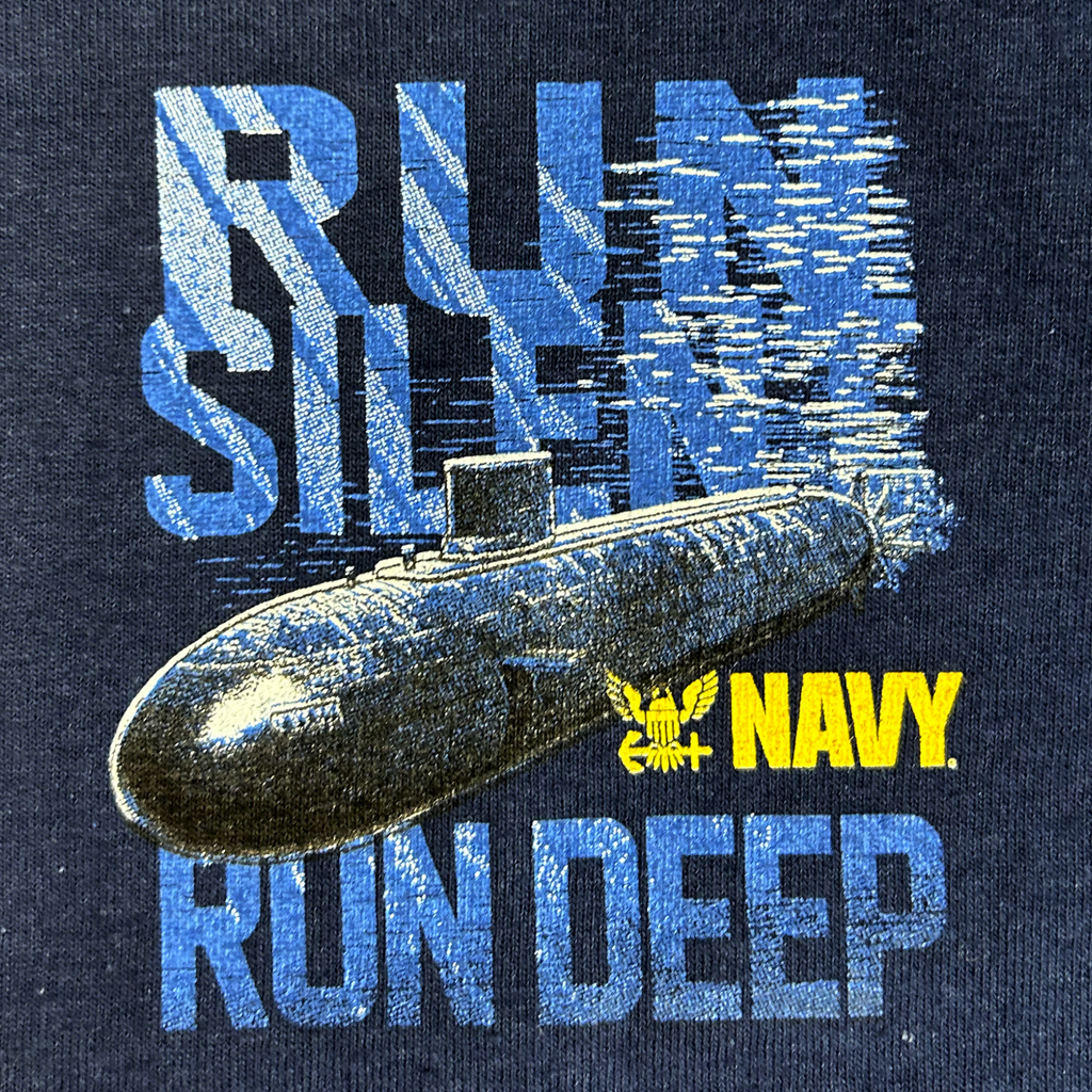 Navy Run Silent Run Deep T-Shirt (Navy)
