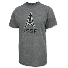 Load image into Gallery viewer, Space Force Distressed Logo T-Shirt (Graphite)