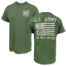 Load image into Gallery viewer, Army Distressed Flag T-Shirt (OD Green)