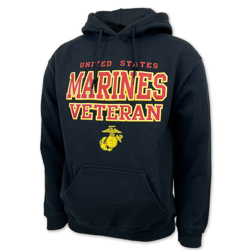 United States Marines Veteran EGA Hood (Black)