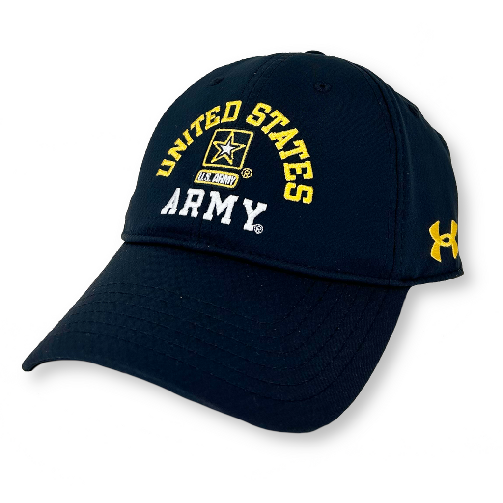 United States Army Under Armour Zone Adjustable Hat (Black)