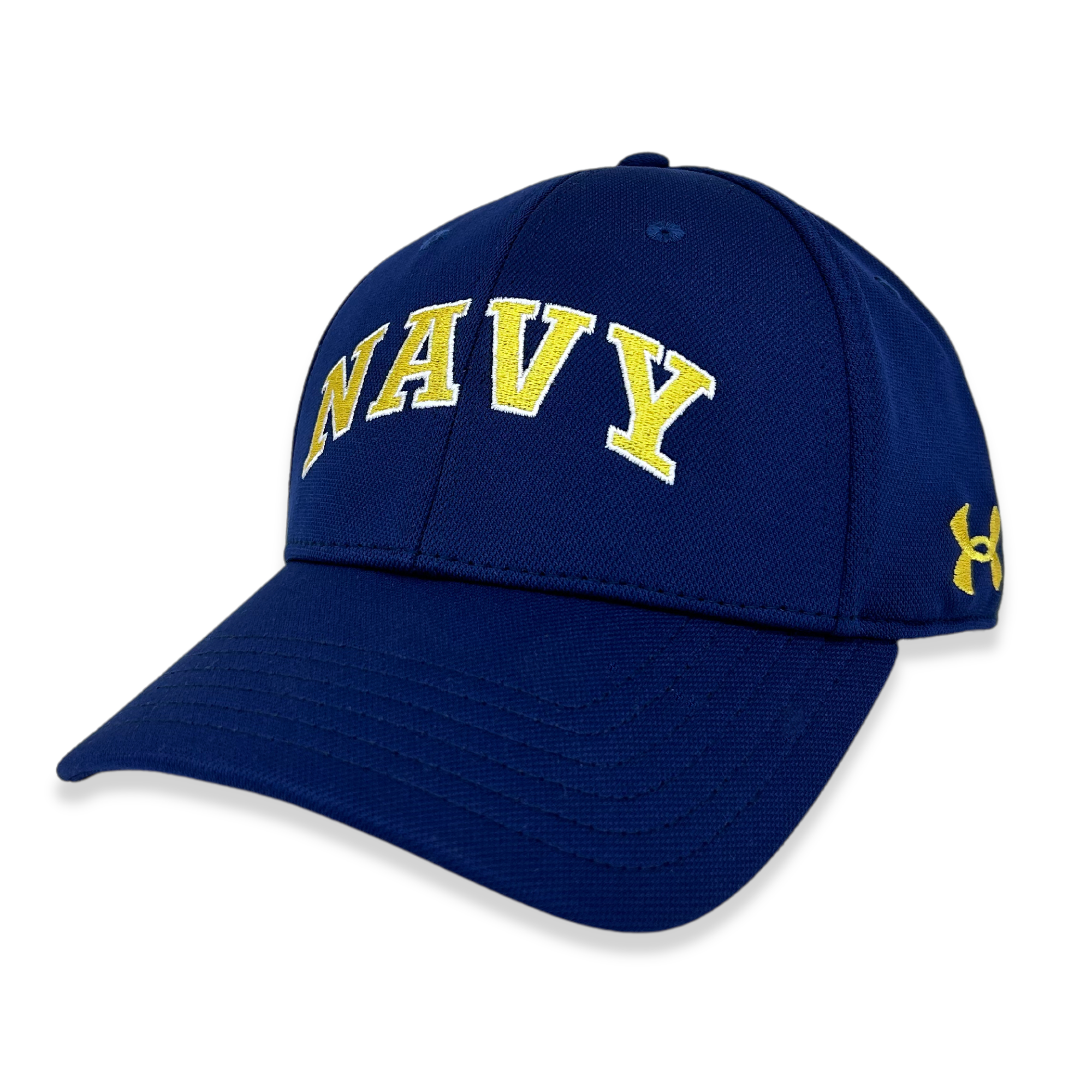 Navy Under Armour Blitzing Flex Fit Hat Navy