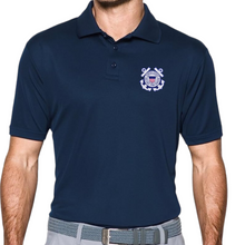 Load image into Gallery viewer, Coast Guard Seal Under Armour Performance Polo (Navy)