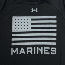 Load image into Gallery viewer, United States Marines Under Armour Flag Tech T-Shirt (Black)