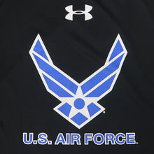 Load image into Gallery viewer, Air Force Wings Under Armour Tech T-Shirt (Black)