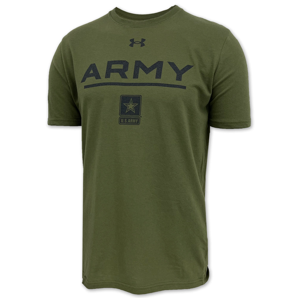 U.S. Army Star Under Armour Performance Cotton T-Shirt (OD Green)