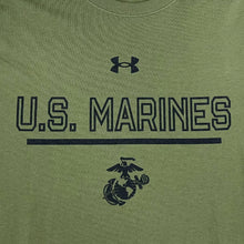 Load image into Gallery viewer, U.S. Marines EGA Under Armour Performance Cotton T-Shirt (OD Green)