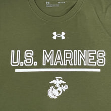 Load image into Gallery viewer, U.S. Marines EGA Under Armour Long Sleeve T-Shirt (OD Green)