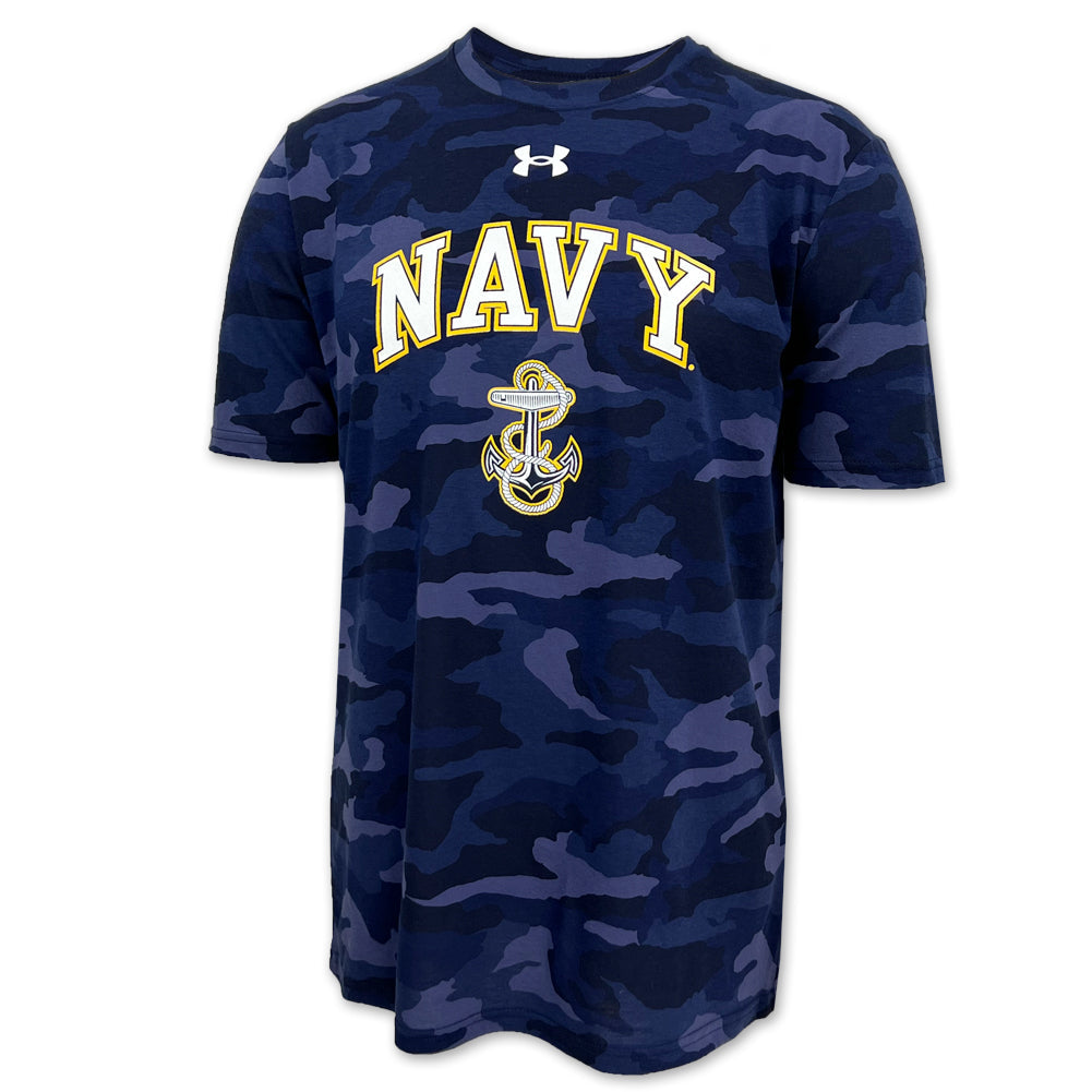 Navy Under Armour Camo T-Shirt (Navy)